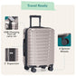 Boren Expandable Hardside Rugged Travel Luggage with 8 Spinner Wheels (2 Piece)
