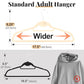 Velvet Felt Stackable Hangers 50 Pack (50 Count)