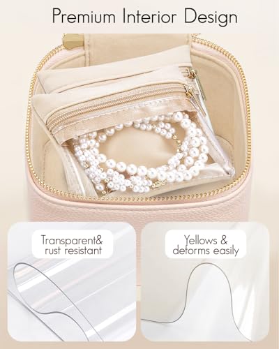 Jewelry Organizer with Clear 6 Velvet Bags (6 Count)
