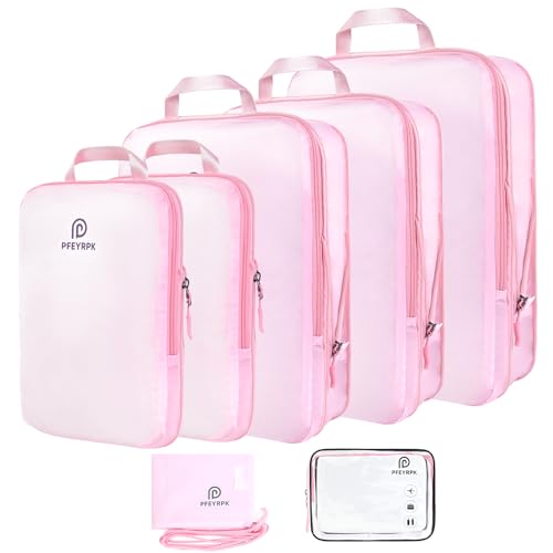 7 Set Compression Packing Cubes for Travel (7 Count)