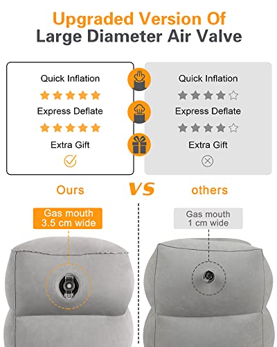 Inflatable Foot Rest Pillow for Travel