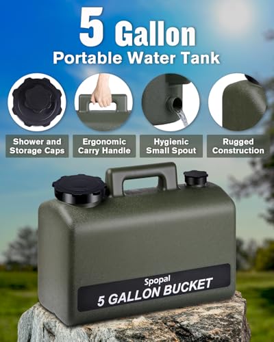 Portable Shower for Camping with 5