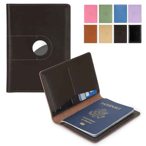 Full Grain Leather Passport Holder Cover for Men and Women Travel