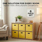 6 ct Open Fabric Cube Storage Bins