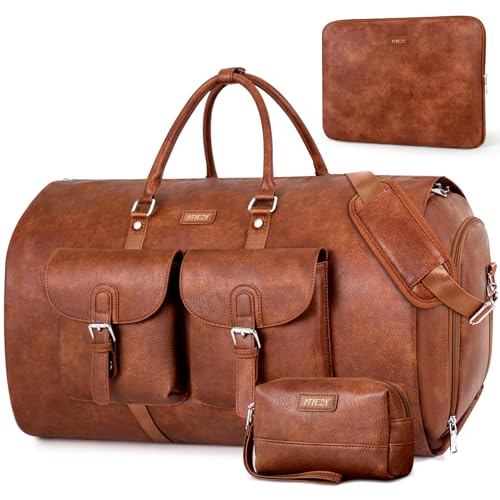 Garment Bag for Travel Convertible Carry on Travel Duffel Bag for Men Women