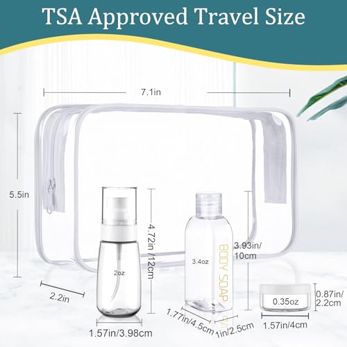 9PCS Leakproof 3.4oz Travel Bottles for Toiletries (9 Count)