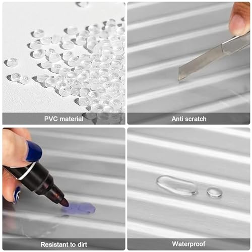 3 Piece Clear Luggage Cover Set Fits 20 24 28 Inch Suitcase Protector (3 Count)