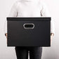 Large Foldable Storage Bins with Lids [3 (3 Count)