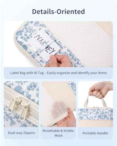 5 Set Compression Packing Cubes for Travel