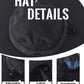 Men's Sun Hat UPF 50+ Wide Brim UV Protective Safari Outback Bucket Hat Fishing Hat Black