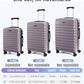Luggage Sets 3 Pcs Suitcase with Wheel (3 Count)