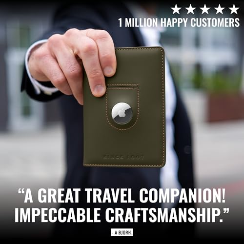 Passport Wallet with AirTag Holder
