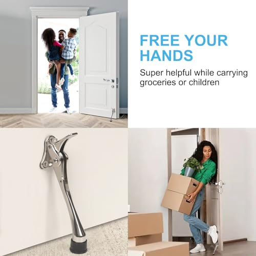 6 Inch Kick Down Door Stoppers for Bottom of Door