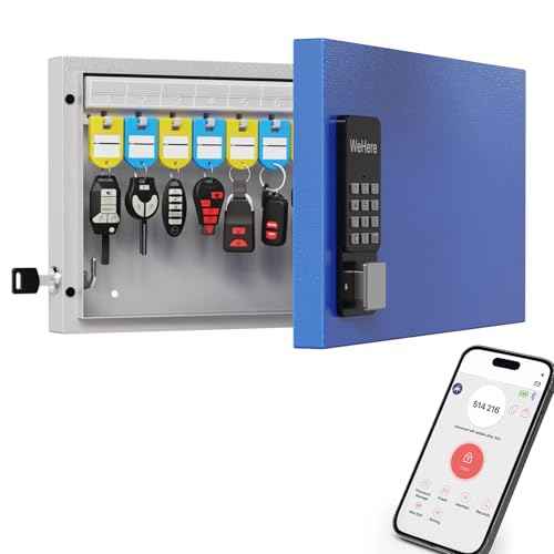 24 Key Lock Box Smart Key Organier Cabinet with Keypad & App for Office
