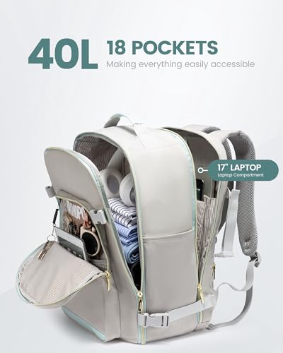 40L Travel Backpack Flight Approved Carry on Backpack