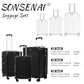 Black Luggage Set 3 Piece (3 Count)