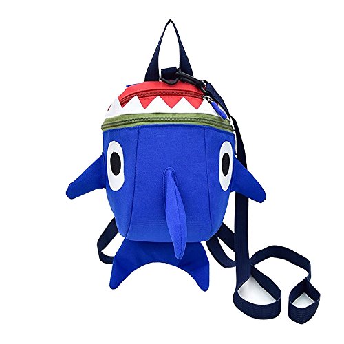 Safety Kids Leash Backpack with Harness Leash Shark for Toddlers Boys Girls