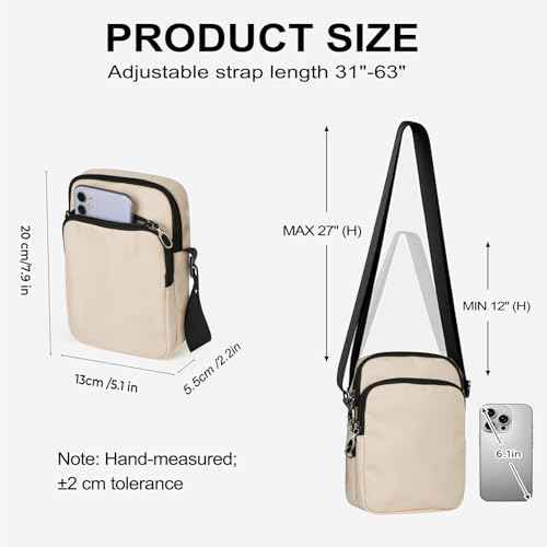 Small Crossbody Bag for Men Women