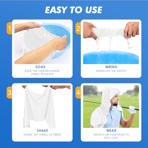 Cooling Hoodie Towels for Neck and Face