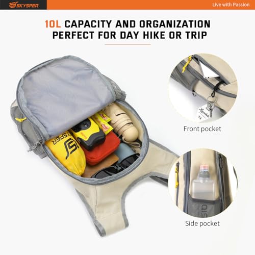 Small Daypack 10L Hiking Backpack Packable Lightweight Travel Day Pack for Women Men