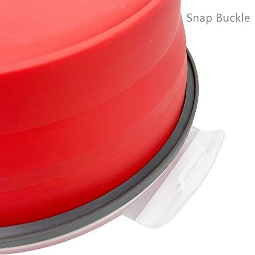 1200ml Large Collapsible Food Containers Silicone Lunch Containers Silicone Leftover Food Containers (3 Count)