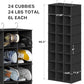24 Section Shelves Hanging Shoes Organizer
