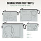 Air Production Multi‑Size Clear Zipper Pouch (4 Count)