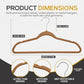 50 Pack New Premium Quality Velvet Hangers Ultra Thin Non Slip Adult Felt Space Saving Hangers for Closet Heavy Duty Coat Pants Jackets Dress Hangers 360° Swivel Hook Hold Upto 10 lbs Bronze (50 Count)
