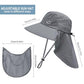 Sun Hat for Men Women with Neck Flap