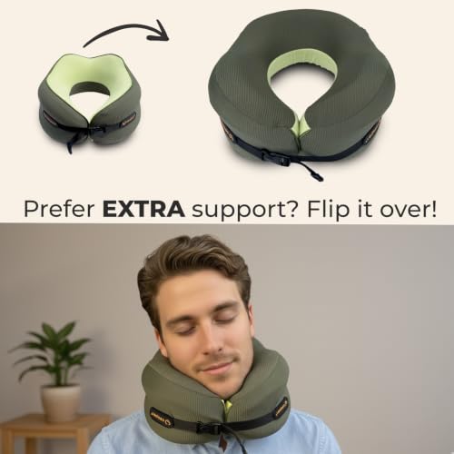 Ergonomic Travel Neck Pillow for Airplanes & Cars