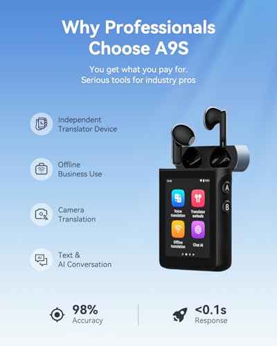 A9S AI Translation Earbuds Real Time with Camera
