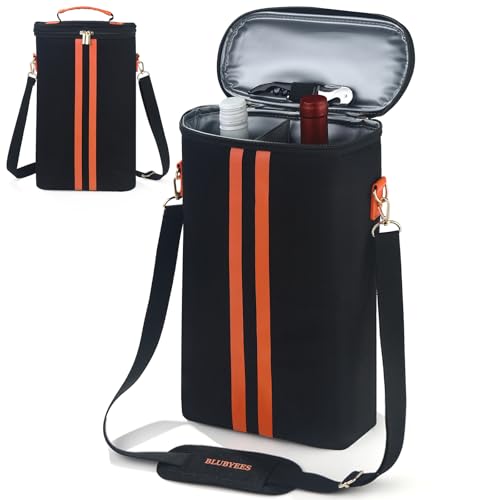 2 Bottle Insulated Wine Carrier Tote (2 Count)