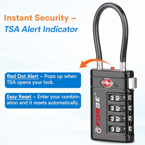 Open Alert TSA Approved Luggage Locks (2 Count)