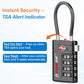 Open Alert TSA Approved Luggage Locks (6 Count)