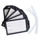 Bulk 50 Pack Premium Rigid Airline Luggage Tag Holders with 6" Worm Loops