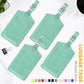 4 Pack Leather Luggage Tags for Suitcases Travel Labels (4 Count)