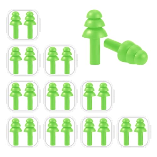 10 Pairs Noise Cancelling Ear Plugs (10 Count)