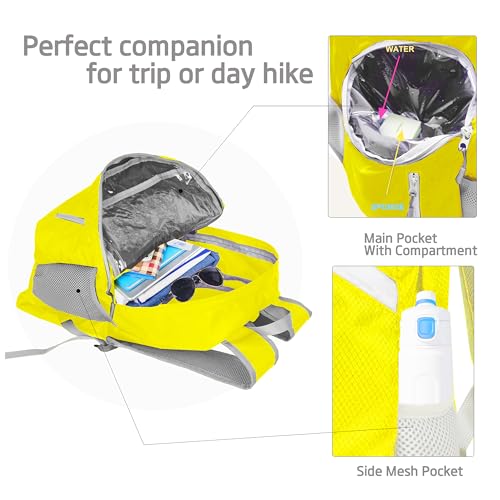 35L Foldable Waterproof Backpack For Outdoor Sports With Inside Wet Clothes Compartment Packable For Multiple Uses Ultra Lightweight Ideal For Hiking Men And Women Travel