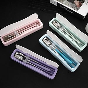 Travel Utensils with Case (4 Count)