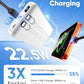 Portable Charger 15000mAh Slim Power Bank with Built in Cables