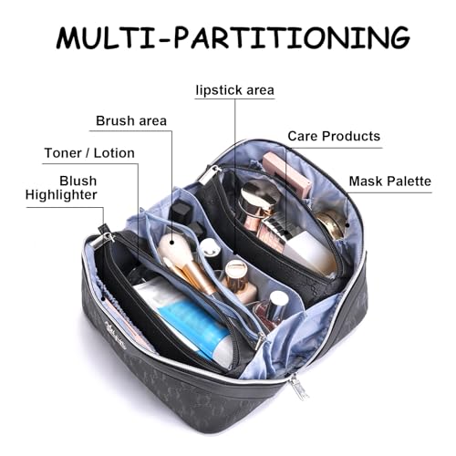 Travel Makeup Bag Cosmetic Bags for Women (3 Count)