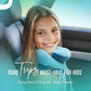 8-12 Y/O Kids Travel Pillow for Car & Airplane, Soft Kids Neck Pillow for Traveling in Car Seat, Provides Double Support for Toddlers Head & Chin in Road Trips, Washable, Medium Size, Navy