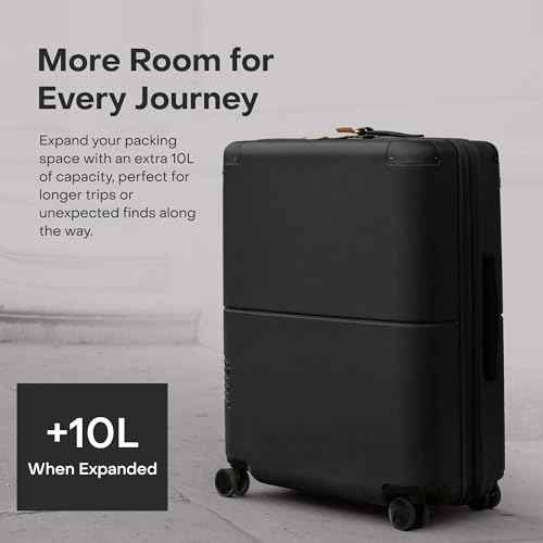 Checked Expandable Suitcase