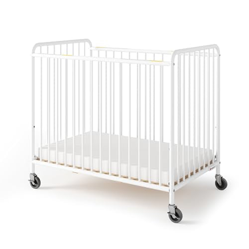 Chelsea Slatted Metal Compact Daycare Crib (704 Ounce)