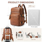 Vegan Leather Laptop Backpack for Women Fits 16 Inch Laptop