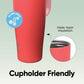 FreeSip Tumbler Stainless Steel Water Bottle 40 oz Strawberry Fields