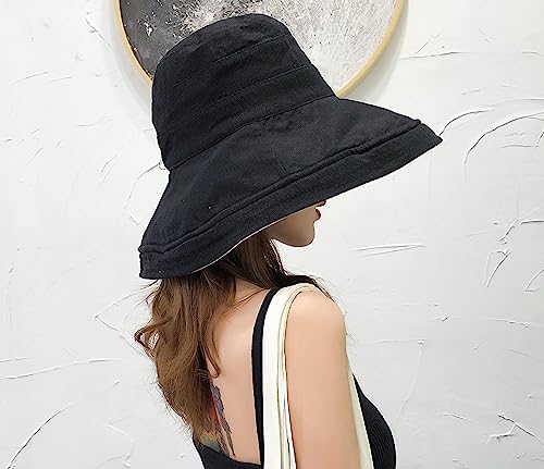 Women Summer Wide Brim Sun Hat Bucket Fishing Hats UV Protection