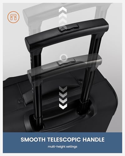 Carry On Luggage 22x14x9 Airline Approved with TSA Lock for Business Trip