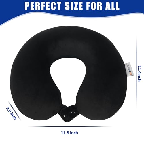 Travel Pillow 100% Pure Memory Foam Travel Neck Pillow