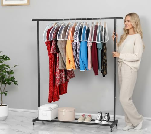Clear Shoulder Covers Vinyl Plastic Hanger Covers for Clothes (12 Count)